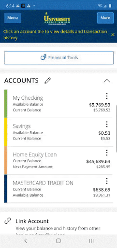 University Credit Union Miami Screen 2