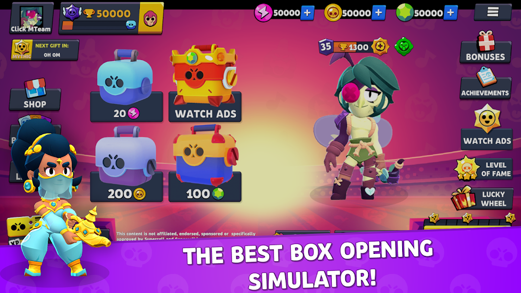 Brawl Box Stars Simulator 150 APK + Mod (Unlimited money) untuk android