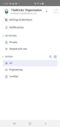 Android application Bricks App screenshort