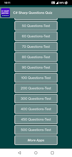 C# Sharp Questions Screen 2