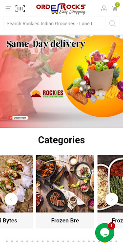 Android application Orderocks - Indian Marketplace screenshort