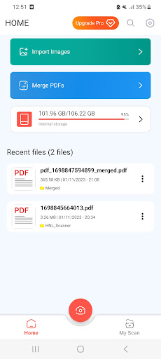 Android application Image To Pdf, Pdf Maker screenshort