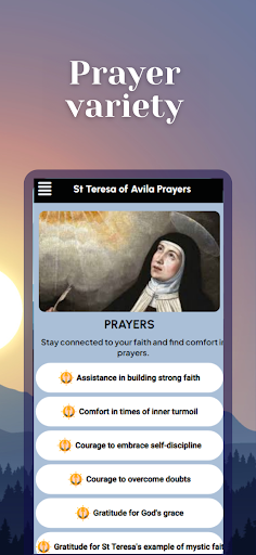 Android application Saint Teresa of Avila Prayers screenshort