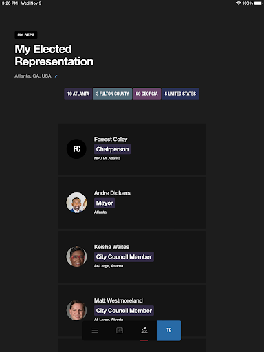 GoVoteGa Screen 2