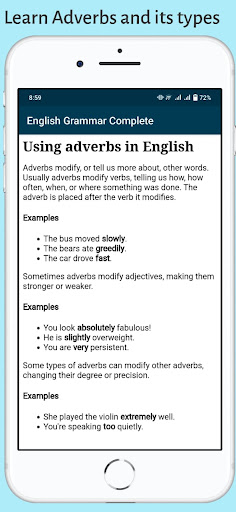 Complete English grammar Book Screen 3