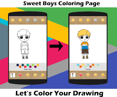 Boy Drawing and Coloring Book 1.1 APK screenshots 2