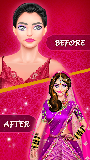 Android application Indian Wedding: DressUp Makeup screenshort