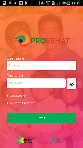 Android application PRO-SEHAT screenshort