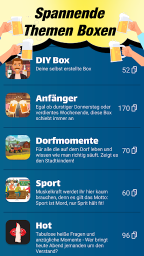 Vocards Trinkspiel Screen 2