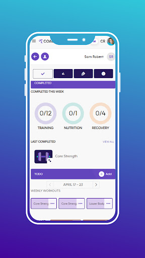 AF Coach App Screen 3