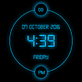 LED Digital clock LWP icon