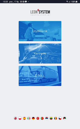 Android application LeonSystem - Fleet screenshort