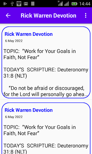 Rick Warren Daily Devotion