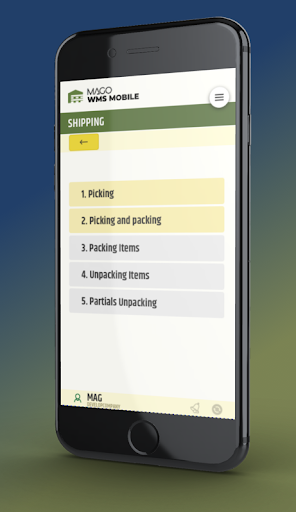 Android application Mago WMS Mobile screenshort