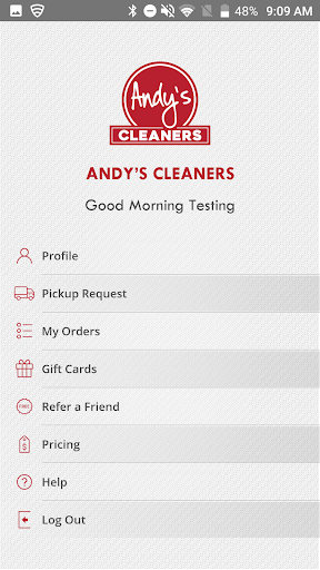 Andy’s Cleaners Screen 2