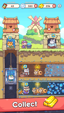 Game screenshot Cat Miners: Mining Gold Tycoon hack