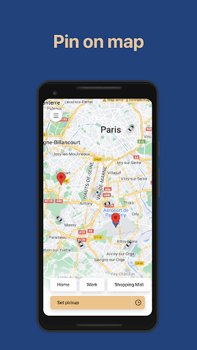 Android application FYT Taxi France screenshort