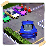 Petrol Station Parking Car 3D icon
