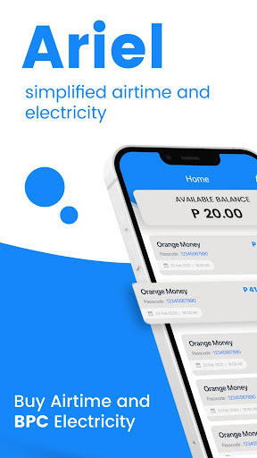 Android application ARIEL - Airtime, BPC & Bills screenshort