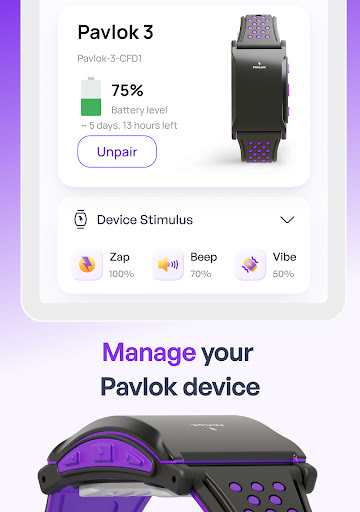 Screenshot of Pavlok