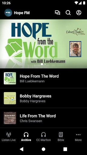 Hope FM Screen 2