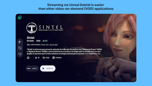 Screenshot of Unreal Debrid: Stream torrents
