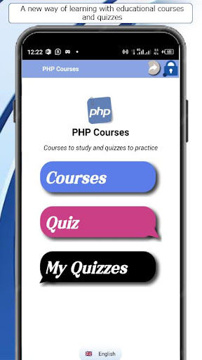 Android application PHP course screenshort