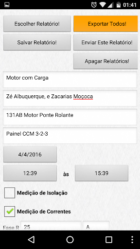 Relatório de Testes