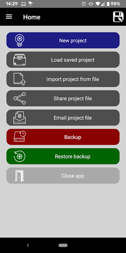 Android application MobileEOM screenshort