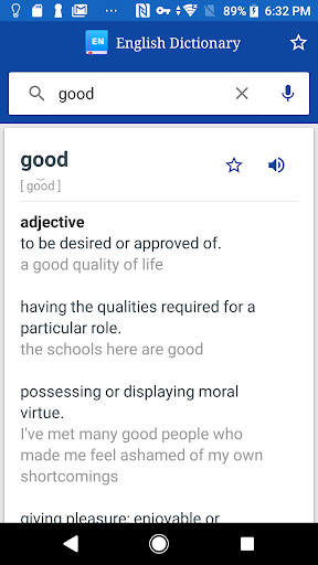 Android application English Dictionary Online screenshort