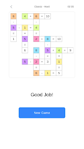 Number Cross-Math Puzzle Game
