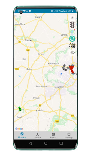 JK Trading GPS Tracking App Screen 2