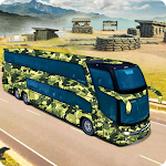 Cover Image of Скачать Army Bus Transporter Sim Games  APK