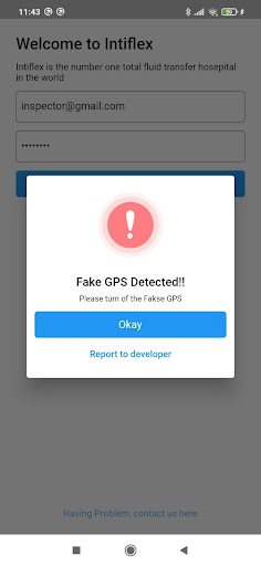 Intiflex Employee App Screen 3