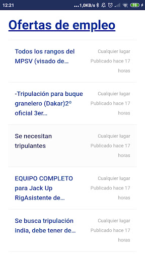 Quiero Navegar App Screen 2