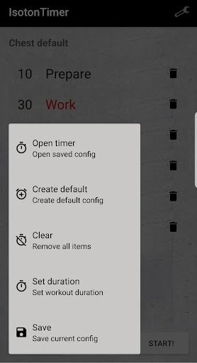 Timer Isoton (tabata) Screen 2