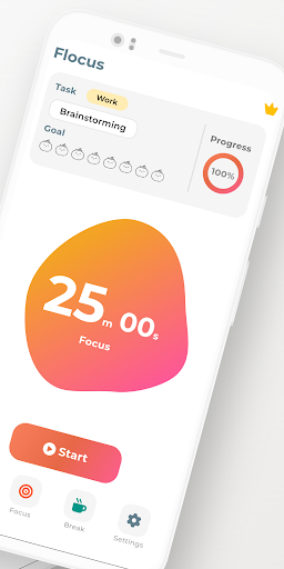 Flocus: Pomodoro Timer Study Screen 2