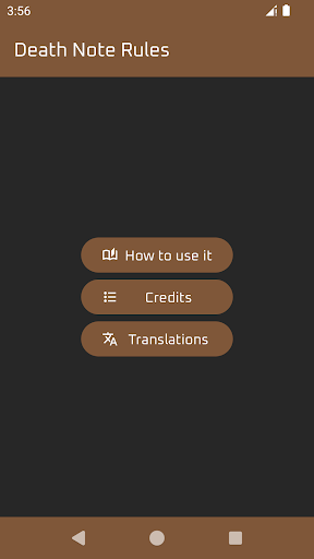 Android application Death Note Rules screenshort