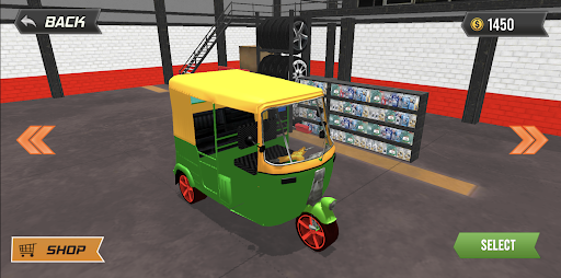 Android application Tuk Tuk Ramp Jump Simulator screenshort