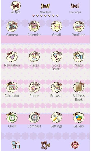 -Ribbon Girls- Theme +HOME Screen 3