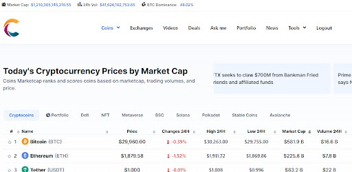 Android application The Coin State screenshort