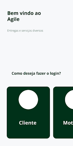 Android application Agile Entregas screenshort