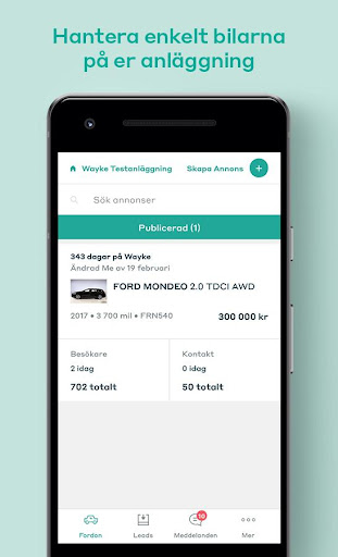 Android application Wayke Dealer screenshort