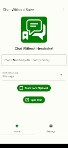 Chat Without Save Contact