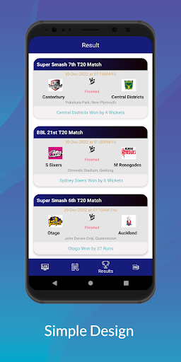 Cricket Score: Live Update Screen 2