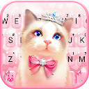 Bowknot Crown Kitty Tastatur-Bowknot Crown Kitty Tastatur-Thema 