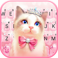 Тема для клавиатуры Bowknot Crown Kitty