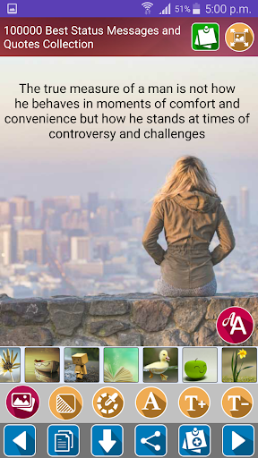 Status Quotes & Posts Screen 3