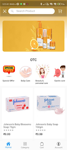 Android application Cardano Pharma screenshort