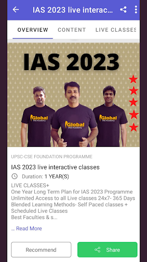GLOBAL IAS ACADEMY Screenshot 1 - AppWisp.com